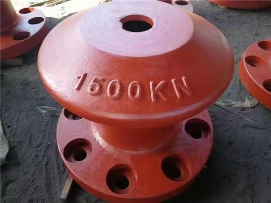 Bollard marittimo di docks di acciaio fuso personalizzato per l'ormeggio della testa del tee
