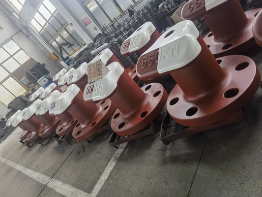 Bollard marittimo di docks di acciaio fuso personalizzato per l'ormeggio della testa del tee