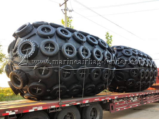 3.3m x 6.5m Fender gomma per navi da guerra, paraurti gonfiabili per imbarcazioni, certificato SGS