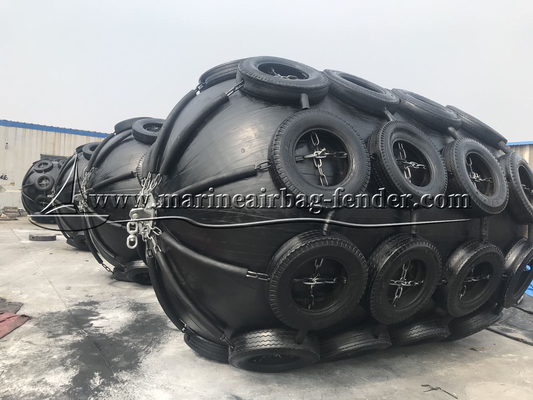Fender pneumatico di gomma marino per la protezione delle navi e dei porti 50kpa 80kpa