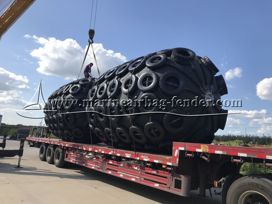 Fender pneumatico di gomma marino per la protezione delle navi e dei porti 50kpa 80kpa