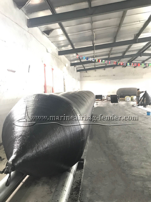 Dimensione Airbag marino personalizzato anti-sparatura Airbag nera gonfiabile in gomma