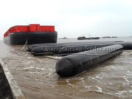 Airbag di lancio per navi di colore nero Airbag di gomma per navi da lancio Airbag di gomma per navi da lancio