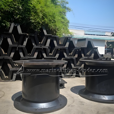 Fenders di gomma per portiere marittimi resistenti personalizzati con catena in acciaio inossidabile