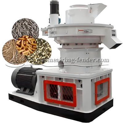 Macchina a pellet pneumatica a stampo piatto con riduttore di carico pesante / sistema di lubrificazione automatico