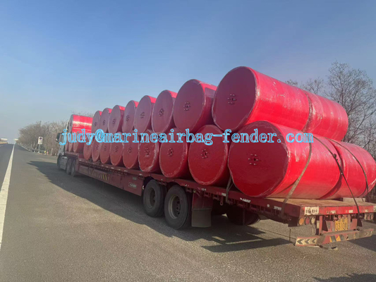 Densità 30-120 kg/m3 EVA Fender di schiuma con rete di catena di pneumatici e materiale esterno poliurea
